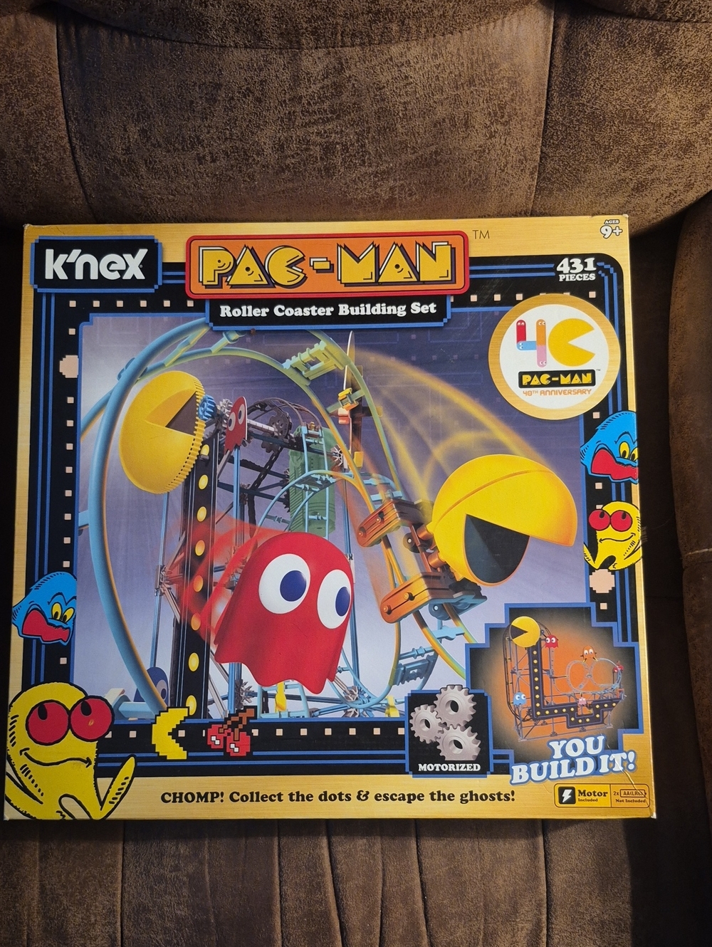 NIB K’Nex Pac Man Roller Coaster 431 pc Set